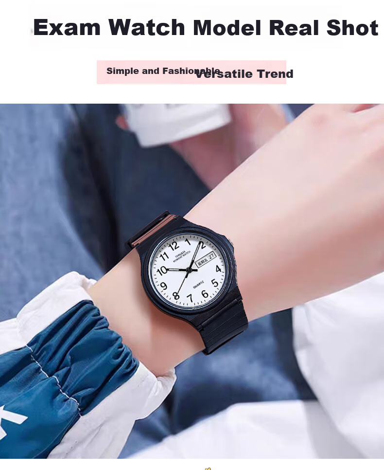 Light Shadow Moment Student Trendy Boys Children's Watch Luminous Dual Display Analog Quartz Exam Wristwatch for Teens 13