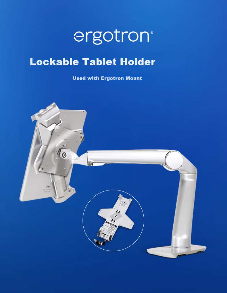 Aegis 45-460-026 Lockable Tablet Stand Office iPad Holder 1
