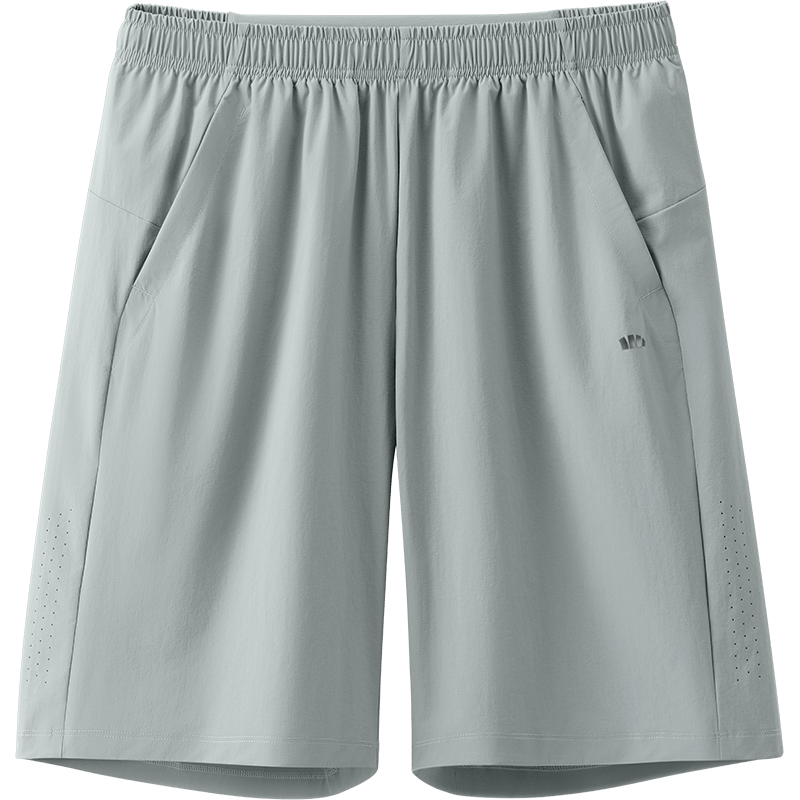 Beneunder Men's Sports Shorts Summer Breathable Quick-Dry Five-Point Casual Pants HI908 Nordic Gray M