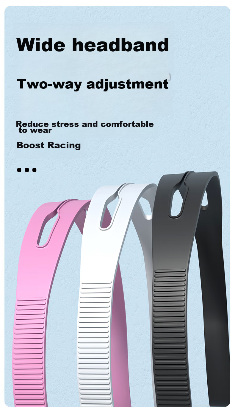 Jiehu Swimming Goggles for Men And Women, Adult High Definition Anti-Fog Waterproof Large Frame Integrated Diving Swimming Glasses with Swim Cap Set, Swimming Equipment 9