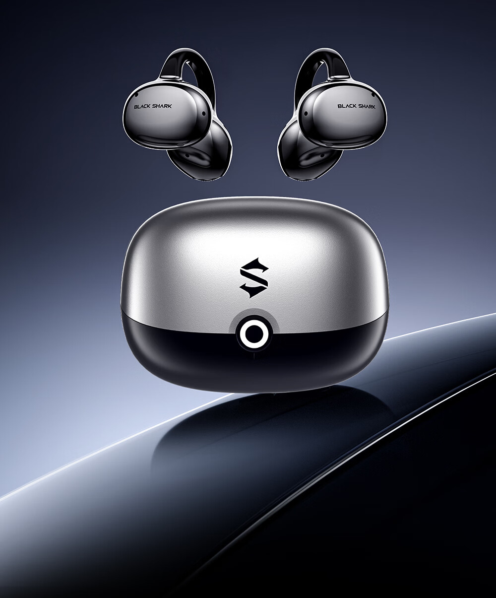 Black Shark Fengming Pro Clip-on Bluetooth Earphones Open-ear Wireless Running Sports AI Gaming Noise Cancelling New T20 Compatible with Apple 17 Max Huawei 80 Xiaomi 16 3