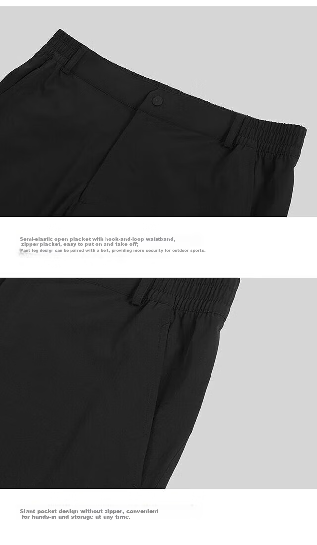 TECTOP Men's Outdoor Hiking Sports Casual Pants Aurora Gray Mountain Style Breathable 3XL 11