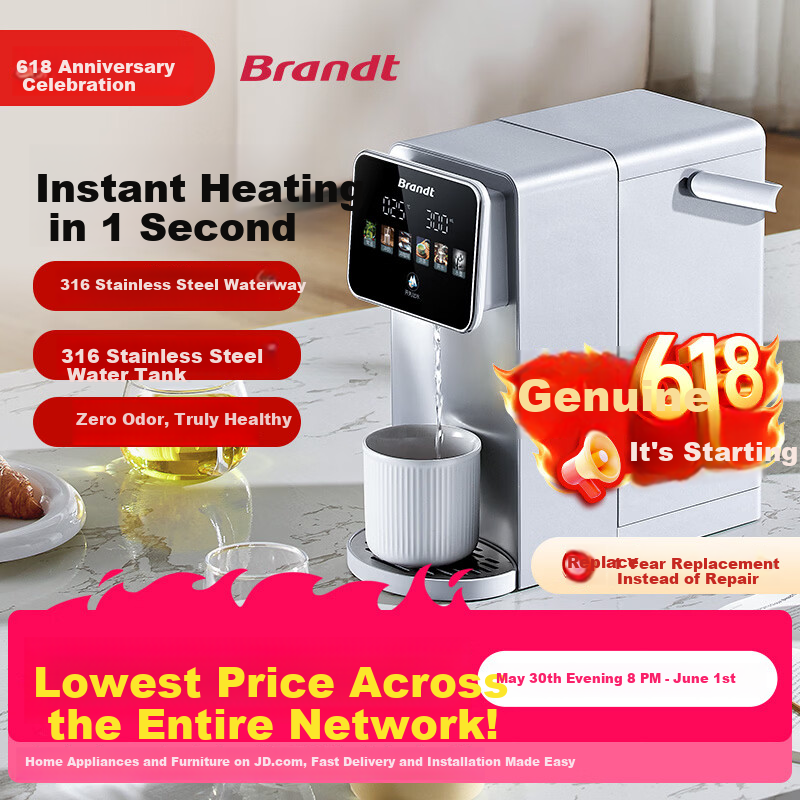 Bailang Instant Hot Water Dispenser Stainless Steel Desktop Countertop Integrated Water Purifier Small Under-Bucket Bottled Water Dispenser R3-8
