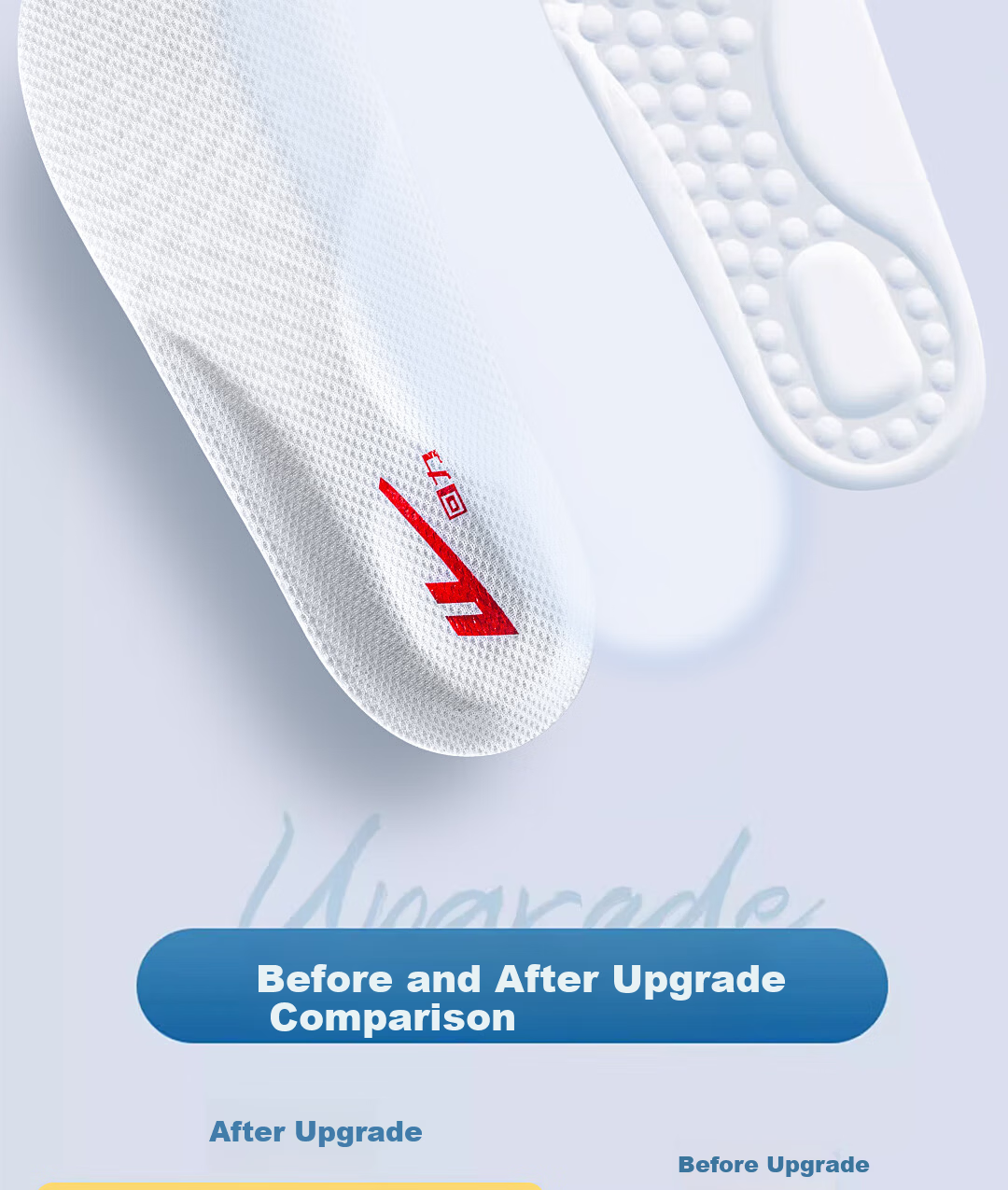 Warrior 2-Pack Kids' Insoles Cuttable Massage Shock Absorption Comfortable Sweat-Absorbing Breathable Size 31-35 Model 0003 7