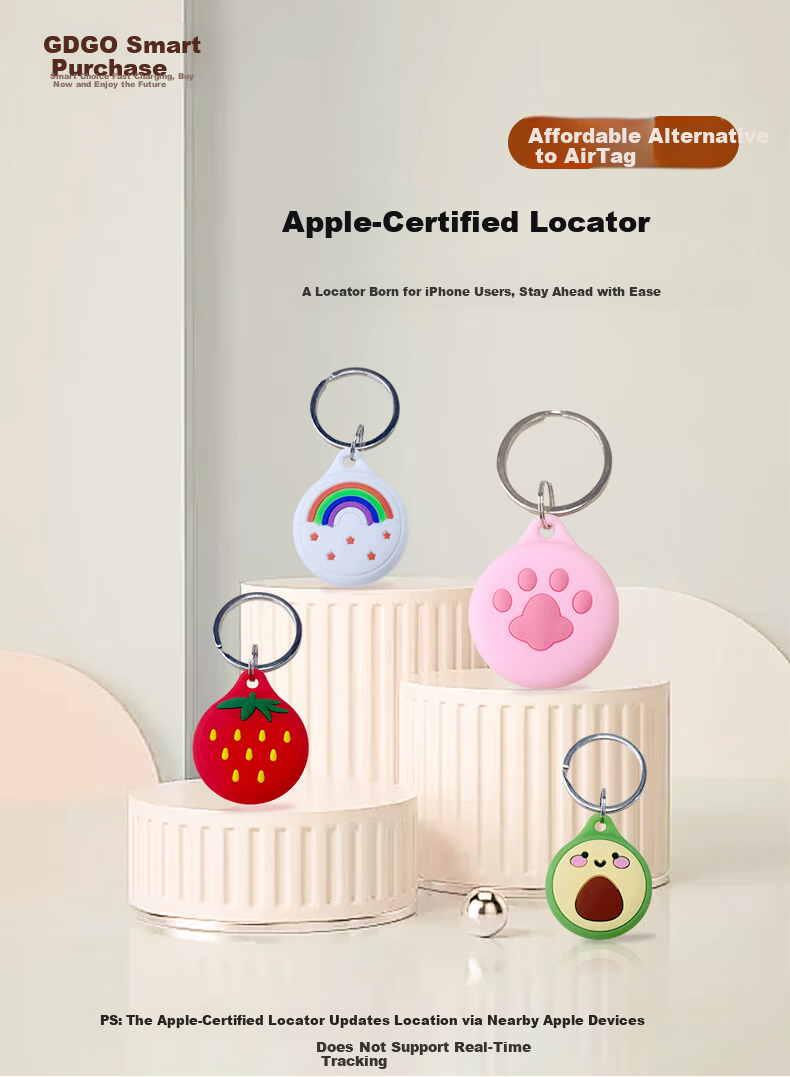 GDGO Apple AirTag Locator Anti-Lost Hidden Tracker Baby Shoelace Children Elderly Smart Bluetooth Waterproof Backpack Tracker 1