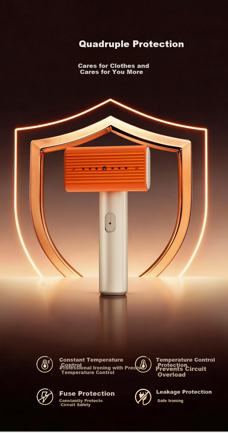LOCK&LOCK Lucky Orange Handheld Garment Steamer Steam Iron Home Small Foldable Portable Travel Three-Layer Boost Electric Iron High Power 2026 New Model 520 Gift 25