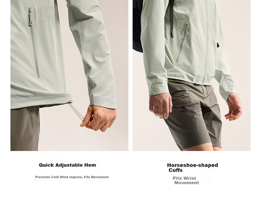 KAILAS Men's M8-LT Softshell Jacket CORDURA Outdoor Lightweight Durable Breathable Stretch Quick-Dry Summer Coat 9
