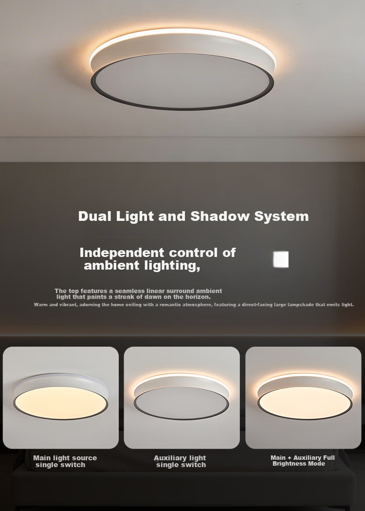 Foshan Lighting Ceiling Lamp Living Room Modern Minimalist Eye-Care LED Mijia Smart Control 150W Crescent Moon 5