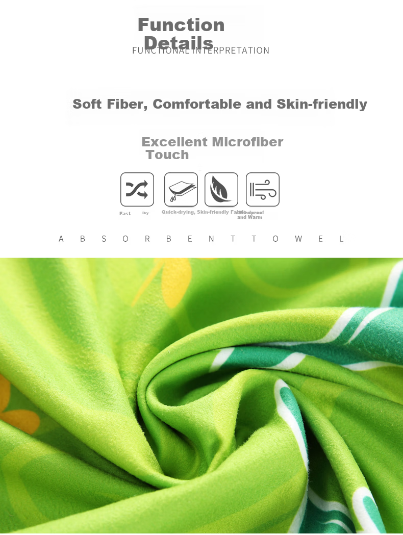 LI-NING Absorbent Bath Towel Fashion Quick-Dry Beach Swimming Spa Sports Robe LSJN251-5 Colorful for Men Women and Children 4