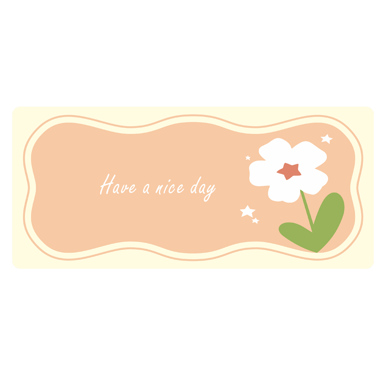 Juyingfeng Large Leather Mouse Pad Odorless Waterproof Oil-Resistant Wash-Free Dining Mat Luxury Minimalist Ins Style Custom Printed Desk Pad 900*420*2mm Milk Powder Small Flower