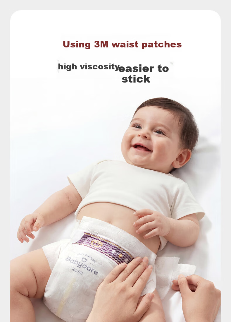 Babycare Royal Lion Kingdom Diapers Light Pack XL31 (12-17kg) Baby Skin-Friendly Diapers 23