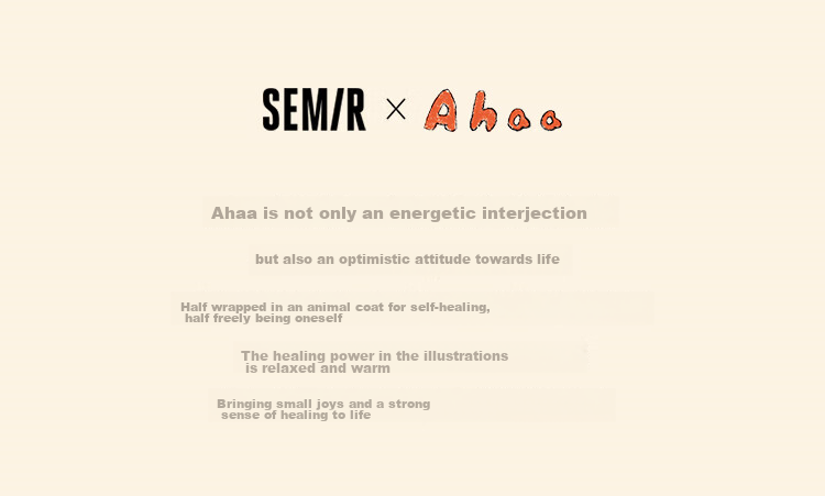 Semir Mall Same Style | Ahaa Women's Short-Sleeve T-Shirt, Summer 2026, Extra Loose Fit, Hand-Drawn Print, Pure Cotton Top, 101526100002 3