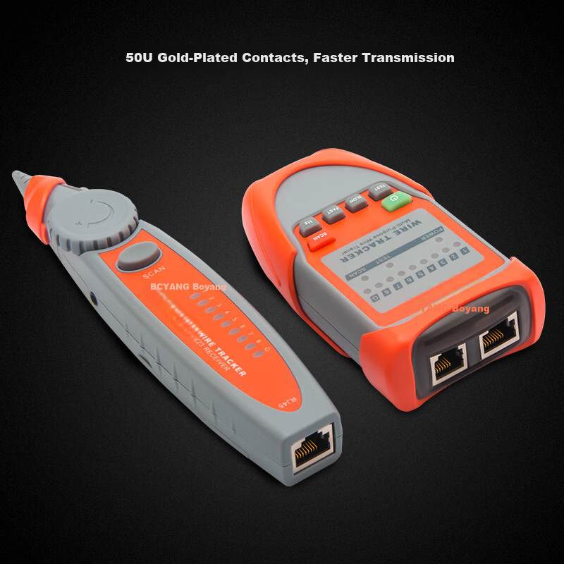 BOYANG Network Phone Line Tracker with POE Support Cable Tester BY-1668 8