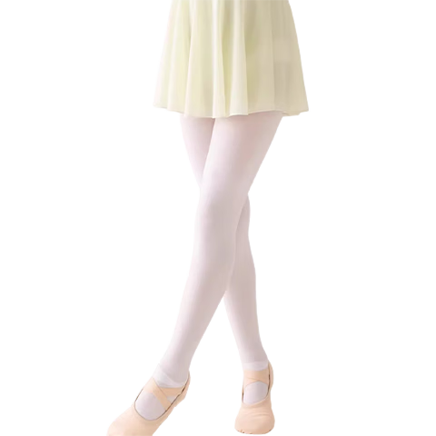 LangSha Children's Tights, Summer Thin Style, Girls' Stockings, Dance-Specific Dance Socks, White Versatile Pantyhose for Outdoor Wear