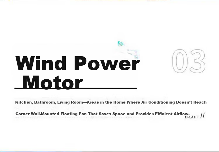 Edon Floating Wall-Mounted Air Circulation Fan Wireless Desktop Kitchen Small Fan Rechargeable Foldable Portable Office Electric Fan Bathroom Kitchen Wall-Mounted Fan E808KY 19