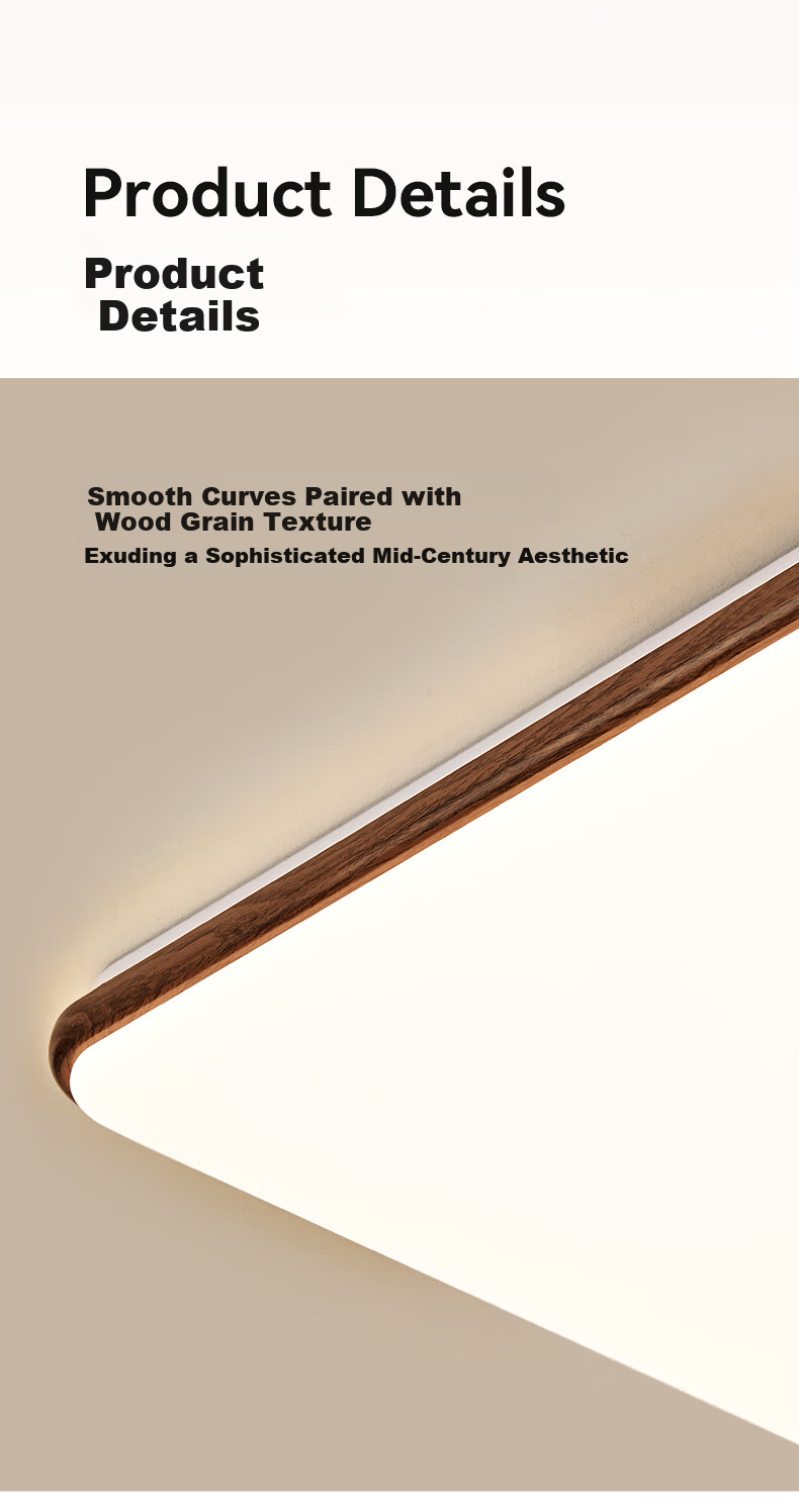 ARROW Arrow Pure Light Eye Protection Ceiling Light Living Room Main Light Smart Walnut Bedroom Lamp Lighting Set 19