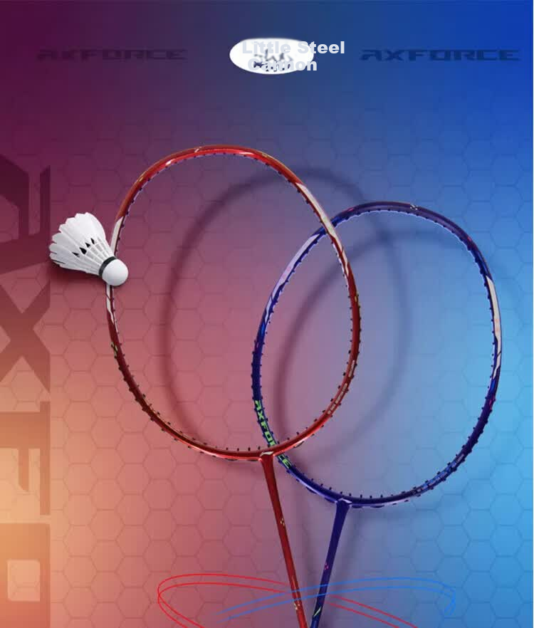 Li-Ning Thunder Mini Steel Cannon Pro Badminton Racket, Full Carbon Fiber Lightweight Offensive Racket, Flat Stroke Quick Attack, for Competition And Training 1