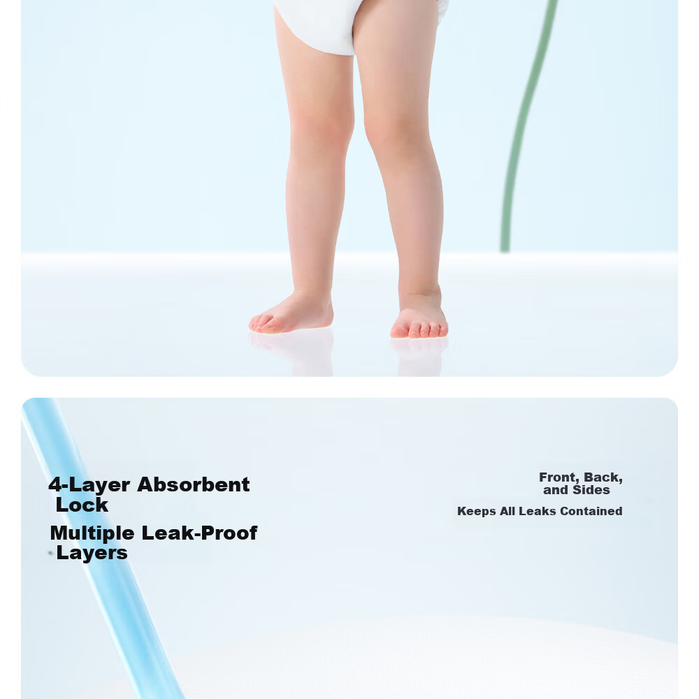 Betis Potty Training Pants Baby Diaper Waterproof Washable Baby Toilet Training Pants Size 110 2-Pack Sweet Rabbit Little Lamb 26