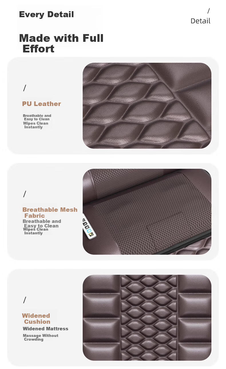 AUX Fully Automatic Kneading Massage Cushion C12 (Upgraded 8-Disc Massage) Multifunctional Home Full-Body Recliner Massage Chair for Waist, Back, and Legs – Birthday Gift for Parents 9