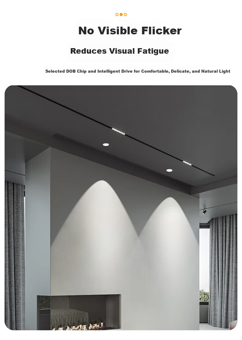 Biuyum LED Double-Head Grid Downlight 3.5 Inch 18W Cool White Cutout 195x95mm Corridor Grid Ceiling Minimalist Downlight White Shell 5
