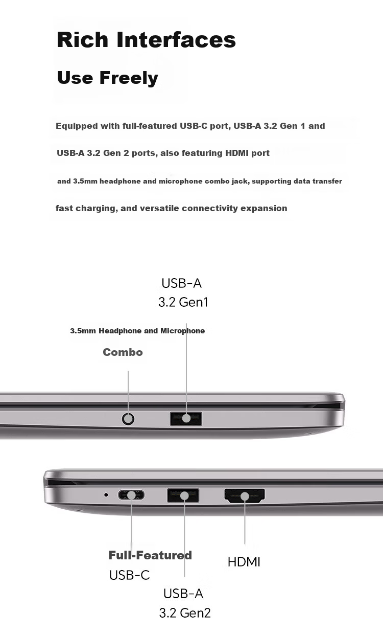 Honor Notebook X14 2025 Battle Edition 13th Gen Core i5 16GB 512GB 14-inch Eye-care Screen Lightweight Laptop Gray 22