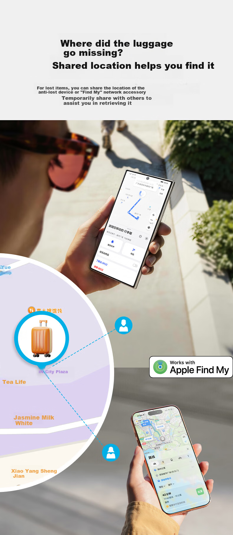 Momax 2026 Mini Rechargeable Tracker AirTag Apple Certified Global Finder for iPhone Kids Elderly Pets Keys Bicycle Backpack White 6