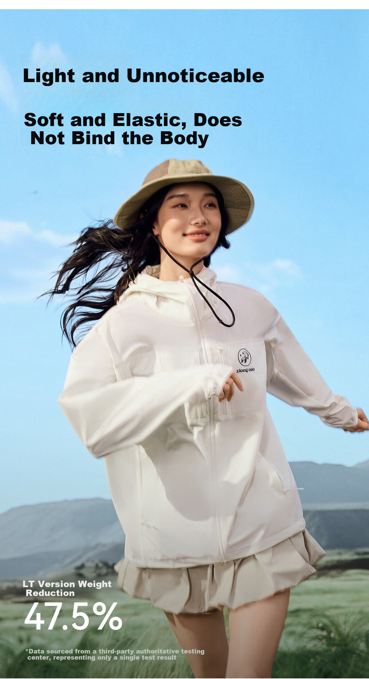 Xiongmao Liu Yifei Same Style [Dunke LT] Outdoor Soft Cordura Shell Jacket, Spring And Summer Windproof Wear-Resistant Coat for Men And Wome 7