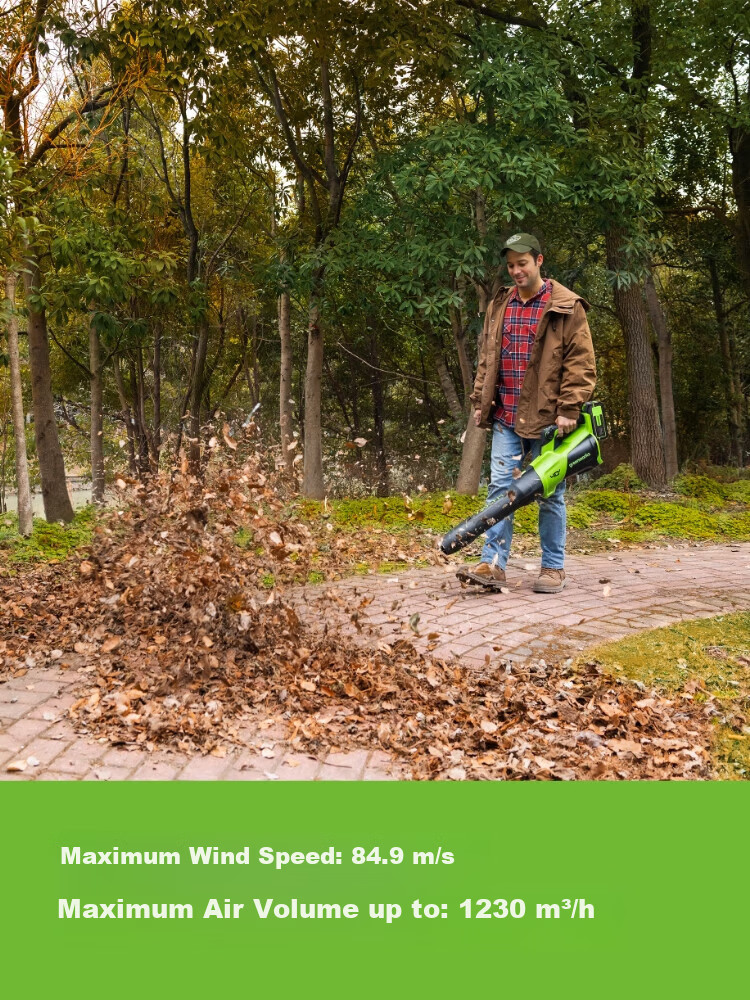 Greebo 40V Cordless Leaf Blower C13 Lithium Battery Snow Blower Garden Dust Blower Powerful Blower Bare Tool 5