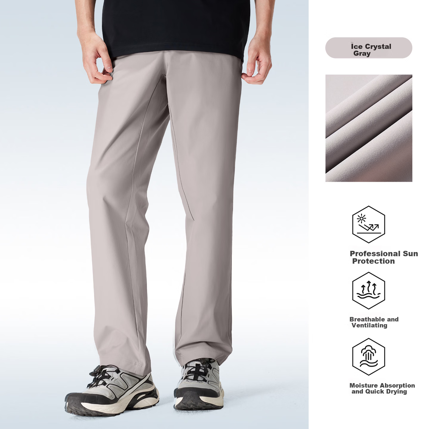 CAMEL Quick-Dry Paratrooper Pants Men Spring Summer Outdoor Sports Lightweight Breathable Moisture-Wicking Hiking Sun-Protective Mountaineering Trousers Women
