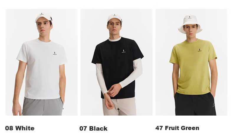 Biyinlefen Golf [Sun Protection Quick-Dry] 2026 Spring Summer New Men's Crew Neck Sports Comfortable Moisture-Wicking Breathable Stretch Short Sleeve T-Shirt 7