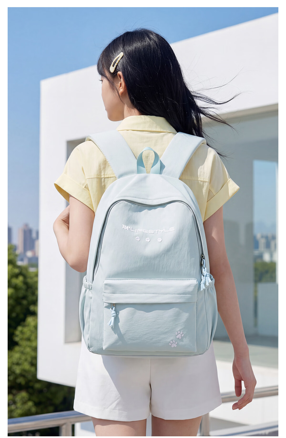 361° Women's Backpack High-Value Fresh Casual Versatile Large Capacity Double Shoulder Bag for Middle School, High School, and College Students Travel Backpack 24