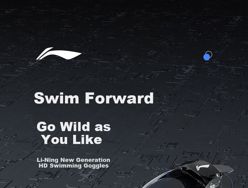 LI-NING Swimming Goggles Unisex HD Anti-Fog Professional Advanced Racing Swim Glasses Diving Gear 1