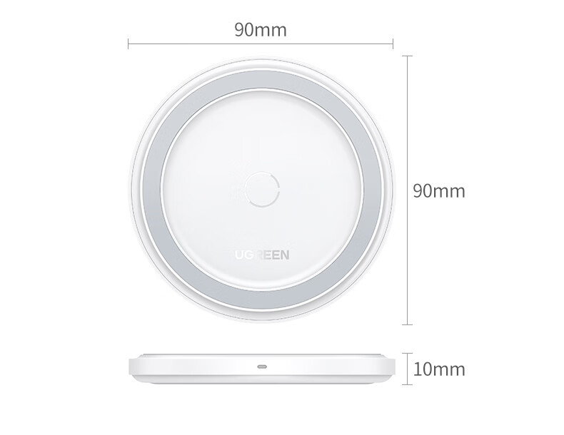 UGREEN Wireless Charging Stand for Apple iPhone 17/16/15/14/13 Pro Max/12/X/8P, Huawei Phones, Xiaomi Android 15W Desktop Charger with Earphone Holder 33
