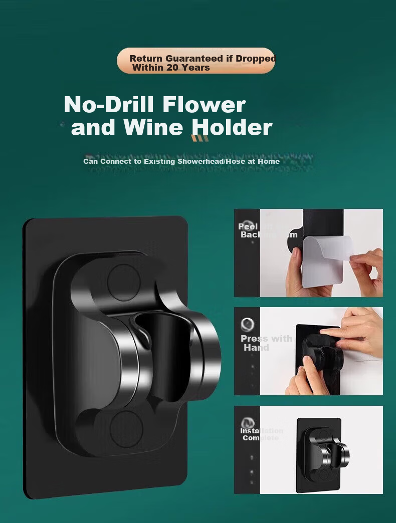 Baihan High-Pressure Shower Head Set with Powerful Water Flow, Filter, Multifunctional Handheld Bathroom Showerhead 19