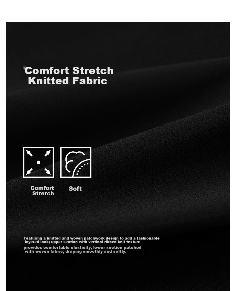 Biyinlefen [Comfort Stretch Knit Fabric] 2026 Spring Summer New Women's Fashion Casual Commuter Crew Neck Short Sleeve Dress 4