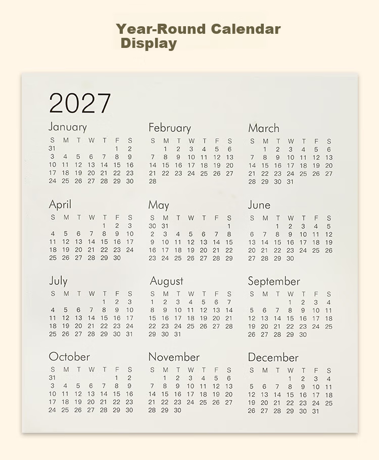 HERO 2026 Year of the Horse Success Desk Calendar Thickened Large Non-Curling High-Quality Customizable Calendar Popular Item 5