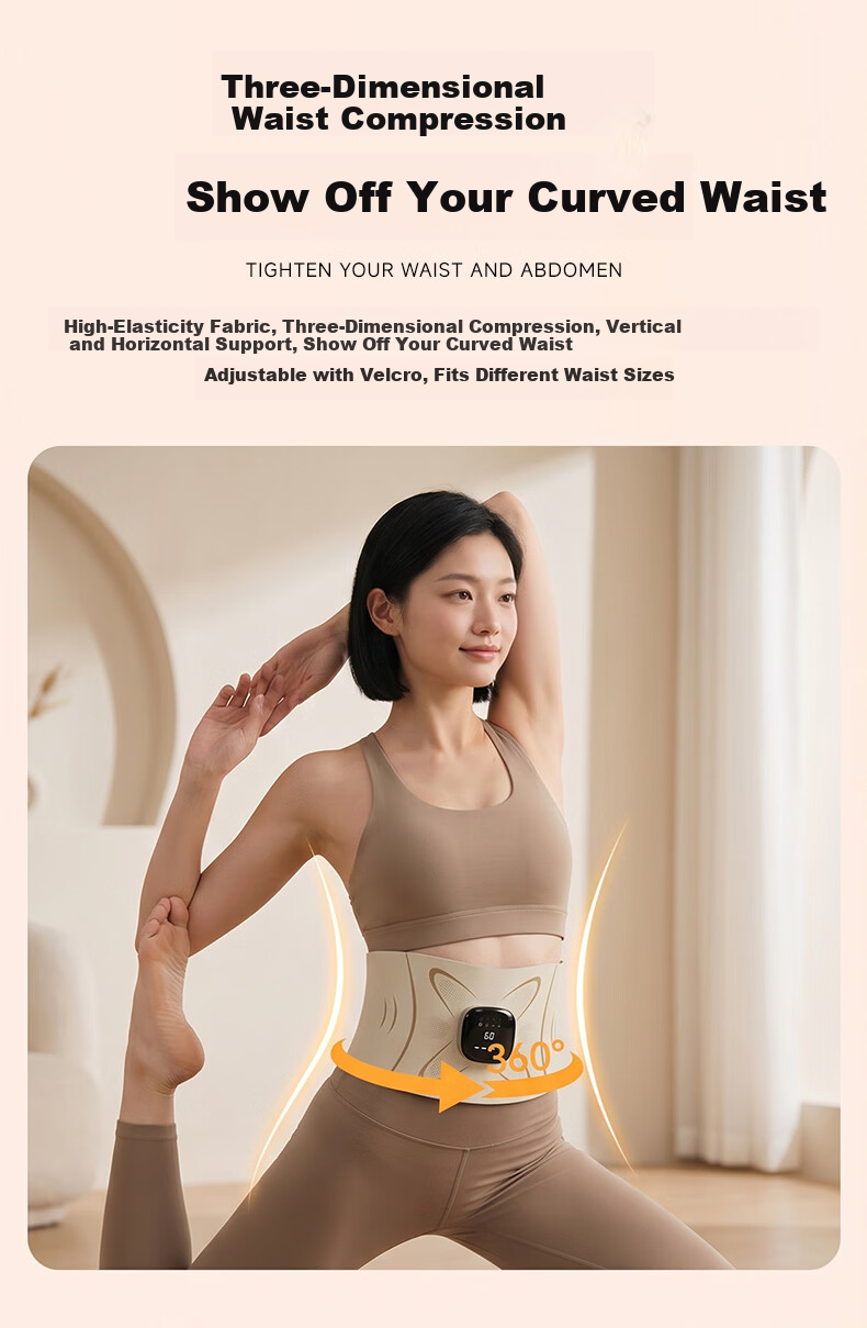 Aijiaoshou Pulse Waist Belt Lumbar Massager Heating Waist Massager Warm Palace Menstrual Relief Waist Abdomen Back Heat Therapy Support Belt Lumbar Muscle Strain Relief Birthday Gift for Parents Men a 12