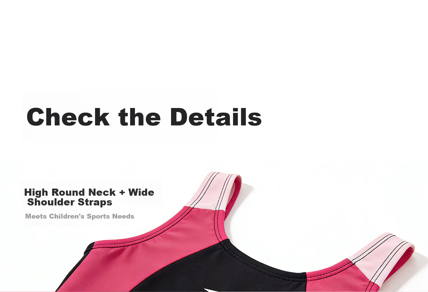 MIZUNO Kids Girls One-Piece Square-Leg Swimwear Youth Professional Training Quick-Dry Sun Protection Swimming Gear AC404 Black Pink 160 3