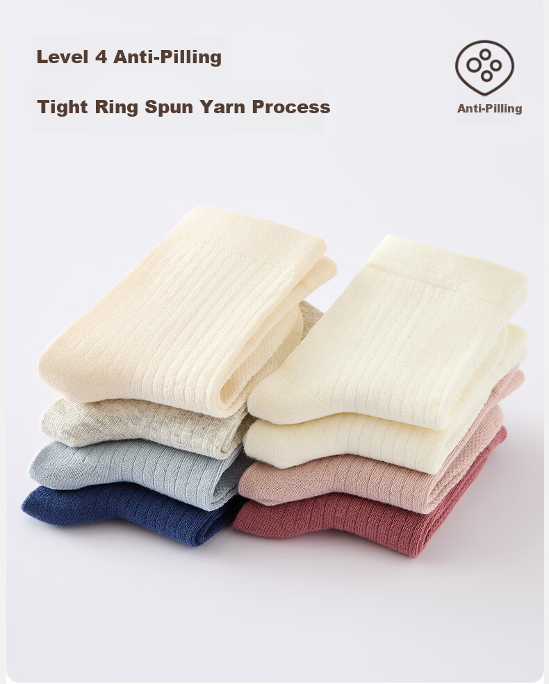 Xueqiman Kids Socks Boys Girls Summer Thin Mesh Breathable Cotton Antibacterial Odor-Resistant Sweat-Absorbing Mid-Calf Socks for Older Children Students 12