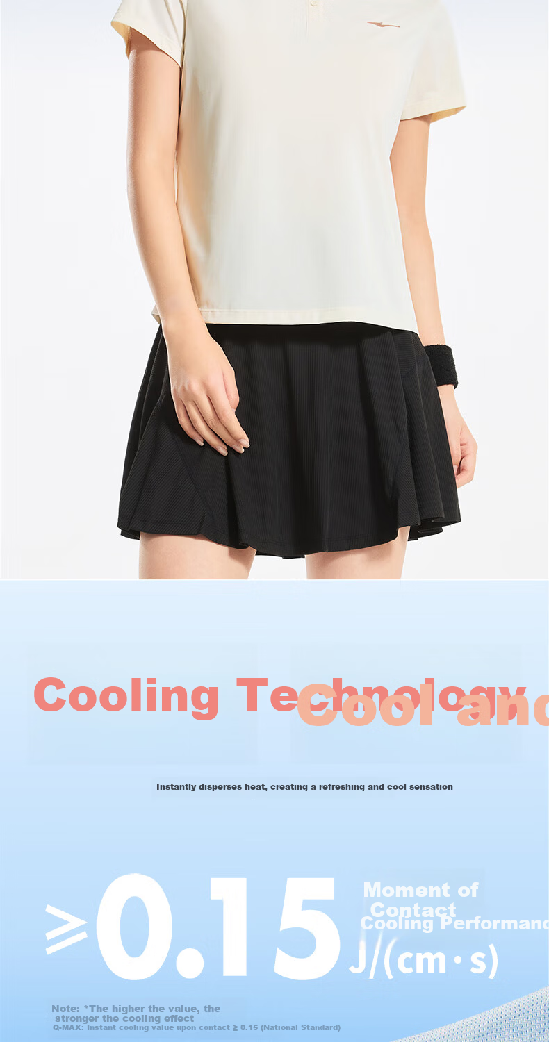 Erke Women's Micro Collar Short Sleeve T-Shirt Summer Sports Polo Shirt Moisture-Wicking Quick-Dry Ice Cool Casual Outdoor Base Layer Collared Tee 4