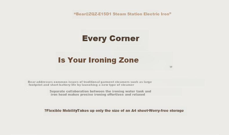 Bear Titanium Hanging Garment Steamer Handheld Portable Desktop Steamer 90g/min High Steam Electric Iron 2026 New Model ZQZ-E15D1 4