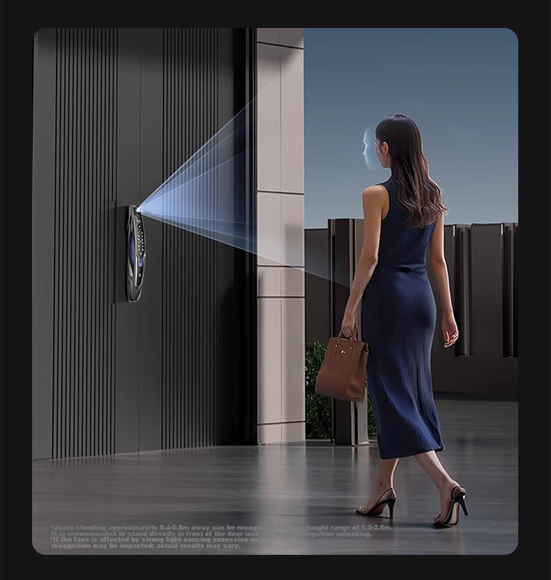ALPHA AURORA Smart Door Lock P14FVM Upgraded Palm Vein Facial Recognition Password Lock with Free On-site Installation 12