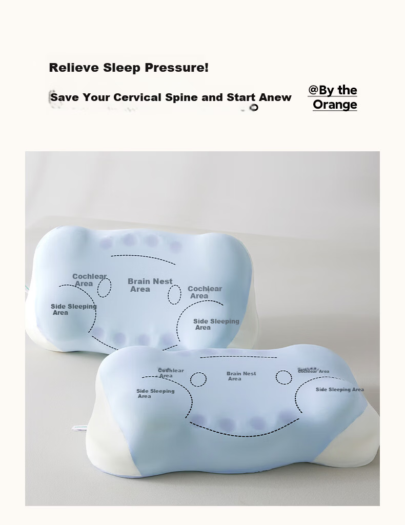MiiOW Memory Foam Neck Support Pillow for Sleep, Side Sleeping Cervical Pillow Core, Adult Neck Protection Pillow 30*60cm 1