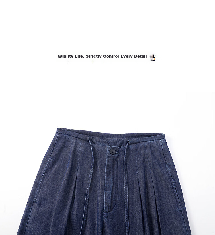 Demana [Light Oxygen Lyocell Cotton] Summer Lightweight Workplace Draped Loose Wide-Leg Slim High-End Women's Jeans 12
