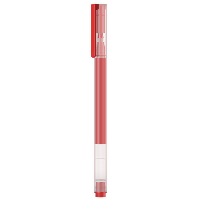 MI Giant Writing Gel Pens, Pack of 10, Red, 0.5mm, Business Office Student Gel Pens, Meeting Pens