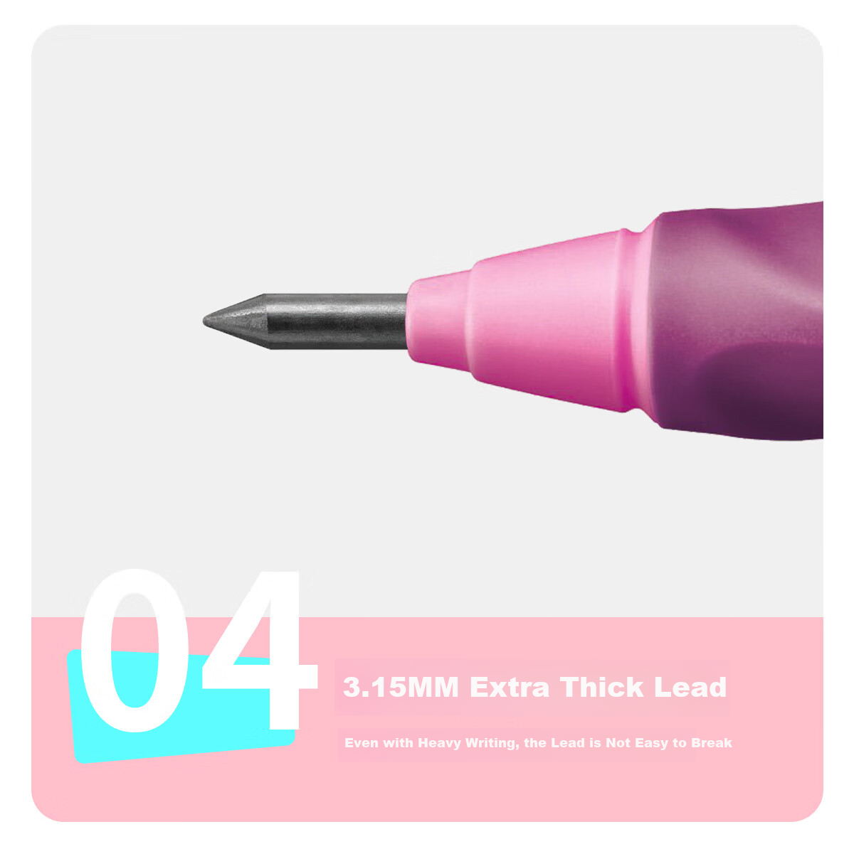 STABILO Germany Imported 3.15mm Chunky HB Pencil Mechanical Lead Pen Mint Green Kids School Stationery Children's Day Gift 8