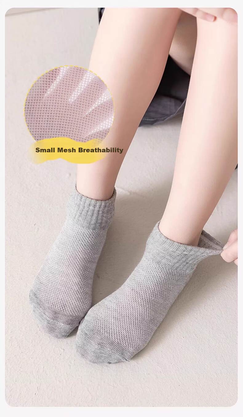 Langsha Children's White Socks Boys Girls Student White Thin Cotton Mid-Calf Socks for Spring and Autumn Summer 5