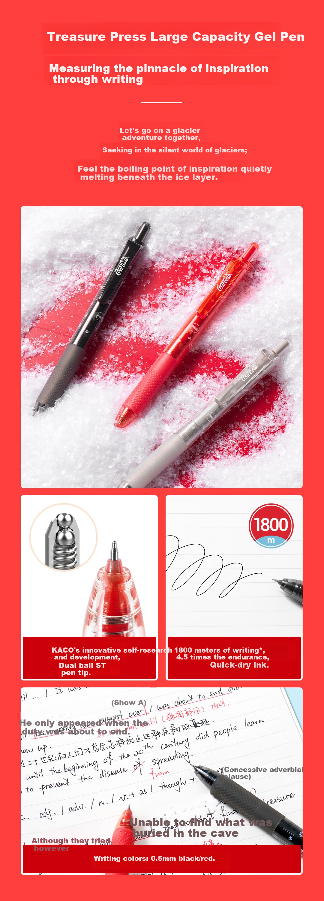 KACO Scholar Exam Stationery Set for High School Students and Civil Service Exams - Gel Pen, Refills, Card Marking Ruler, Measuring Ruler, Protractor, Eraser 12-Piece Set 4