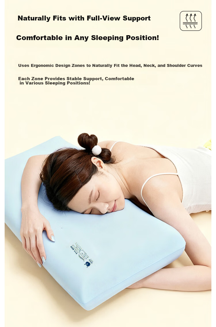 Zhang Yu Children's Pillow Slow Rebound Deep Sleep Neck Support Memory Pillow Four Seasons Universal 40*70*8cm Pink 7
