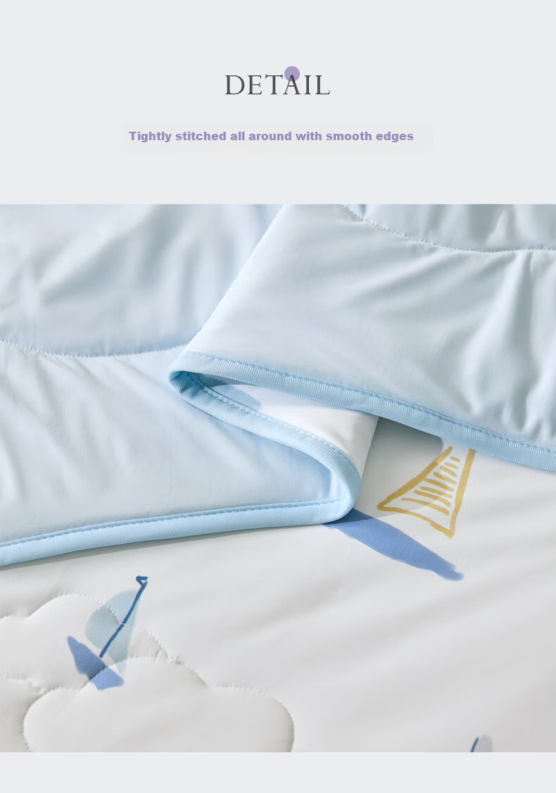 Luolaikids Class A Cooling Ice Silk Quilt Kindergarten Children's Quilt Air Conditioning Quilt Summer Quilt Baby 120*150cm 8